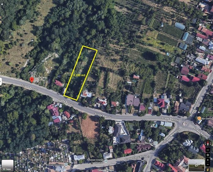 Teren de 2150 mp, în Central