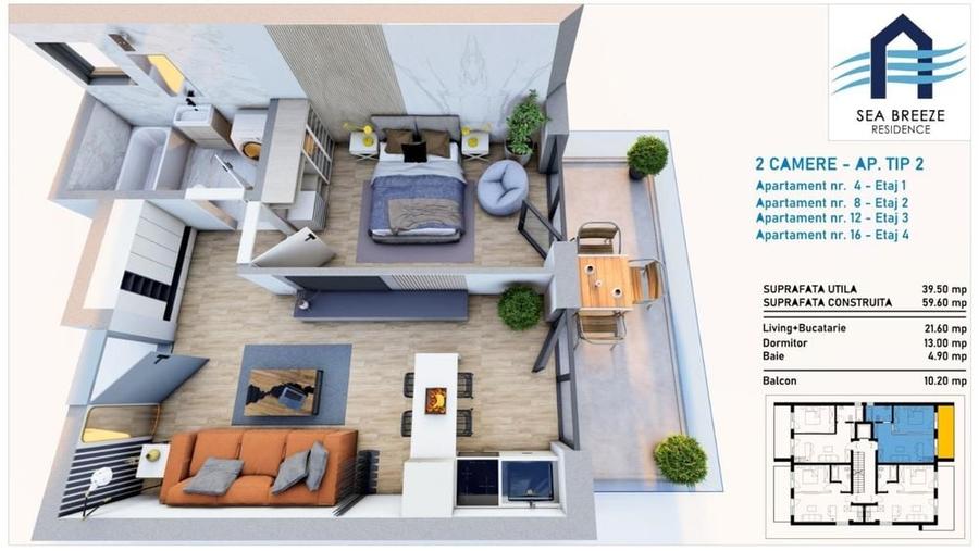 #Apartamente 2 camere LA CHEIE - Bloc nou 2026 - 3