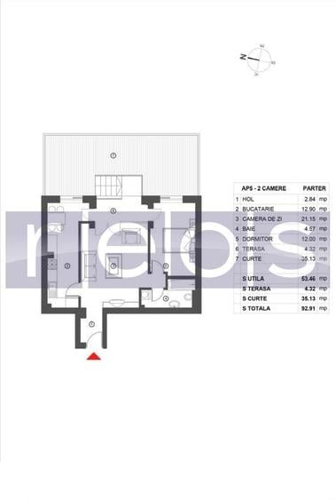 Apartament cu 2 camere în Herăstrău