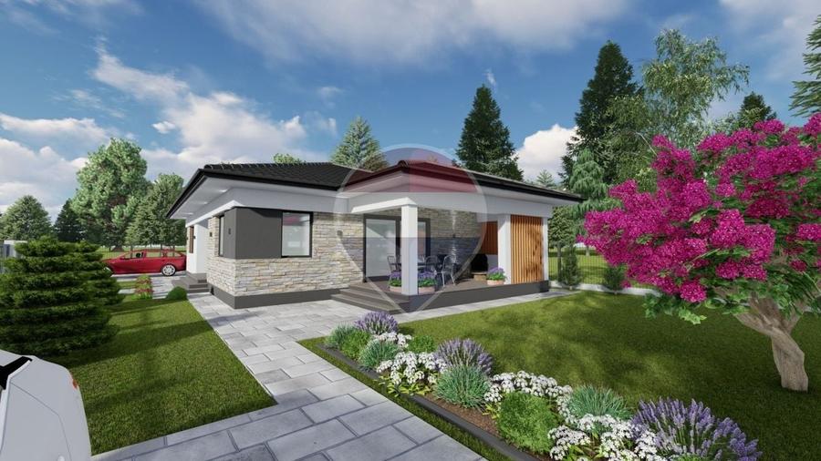 Casă individuală cu 4 camere cu Teren 550 Mp în Mocira