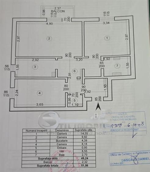 Apartament cu 3 camere decomandat, mobilat în Păcurari