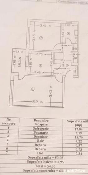 Apartament cu 2 camere decomandat în Central