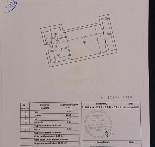 Garsonieră decomandată, mobilată în Dristor