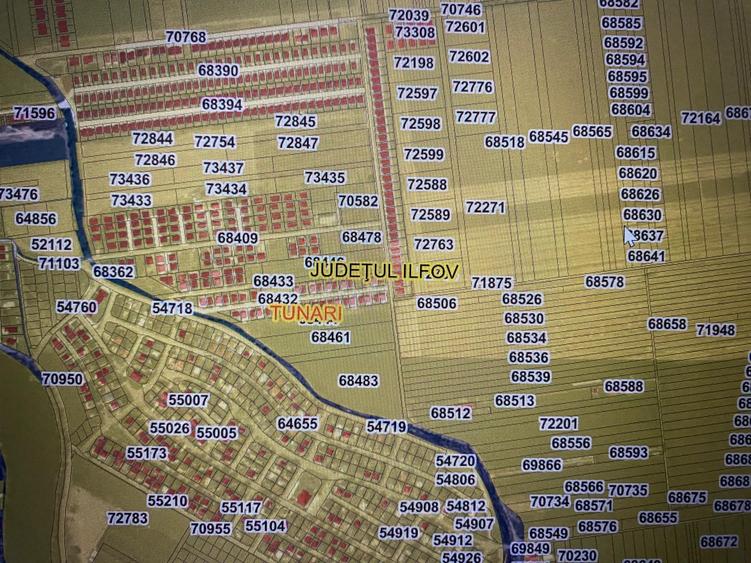 Teren Construcții intravilan de 1200 mp, în Tunari