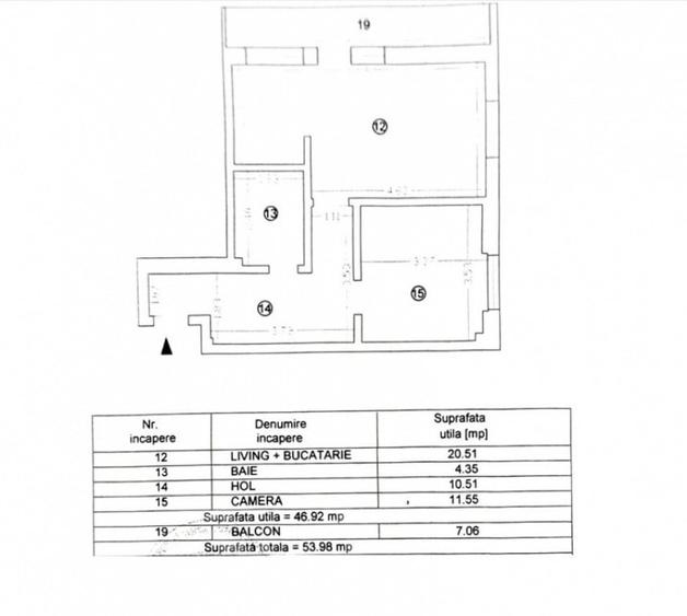 Apartament cu 2 camere decomandat în Central