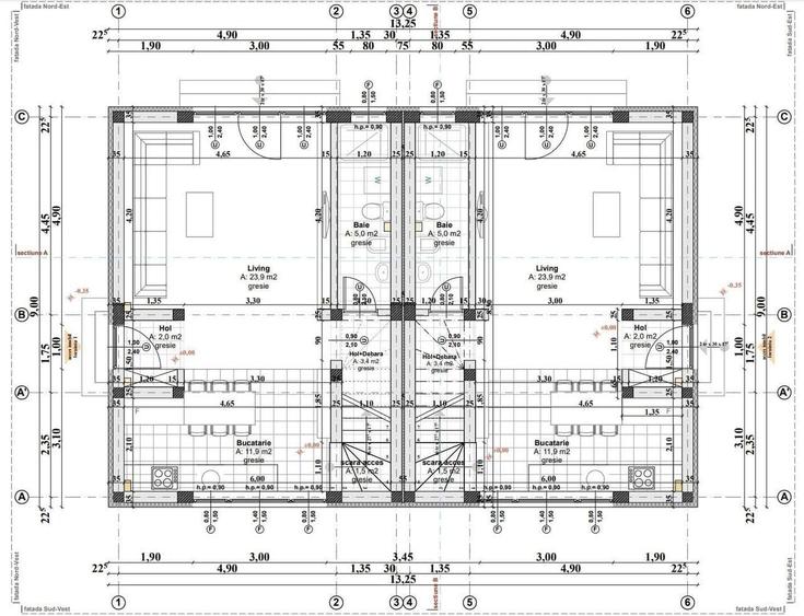 Casă cu 4 camere cu Teren 265 Mp în Central