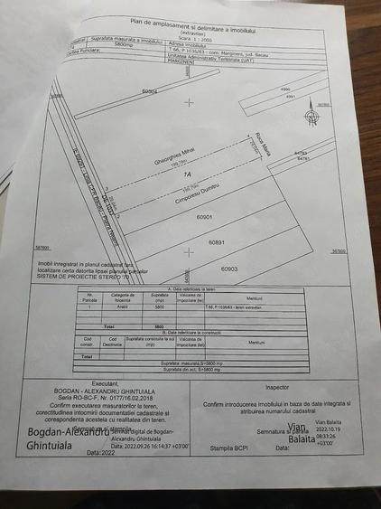 Teren de 5800 mp, în Exterior Vest