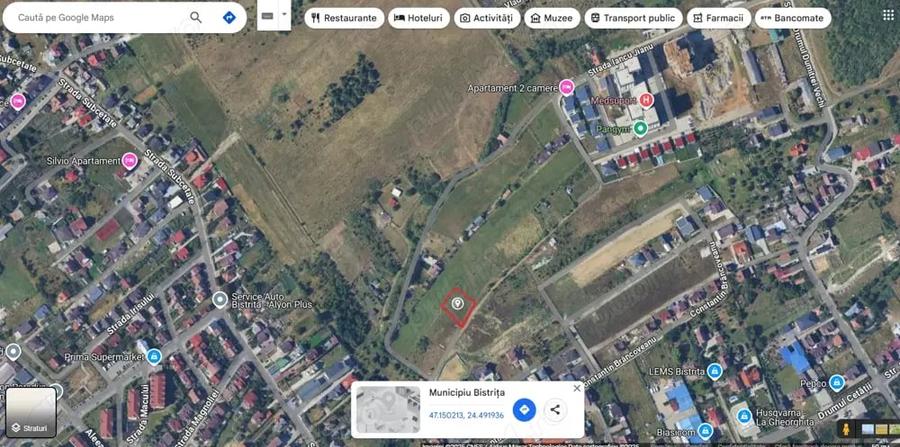 Teren de 977 mp, în Cetății