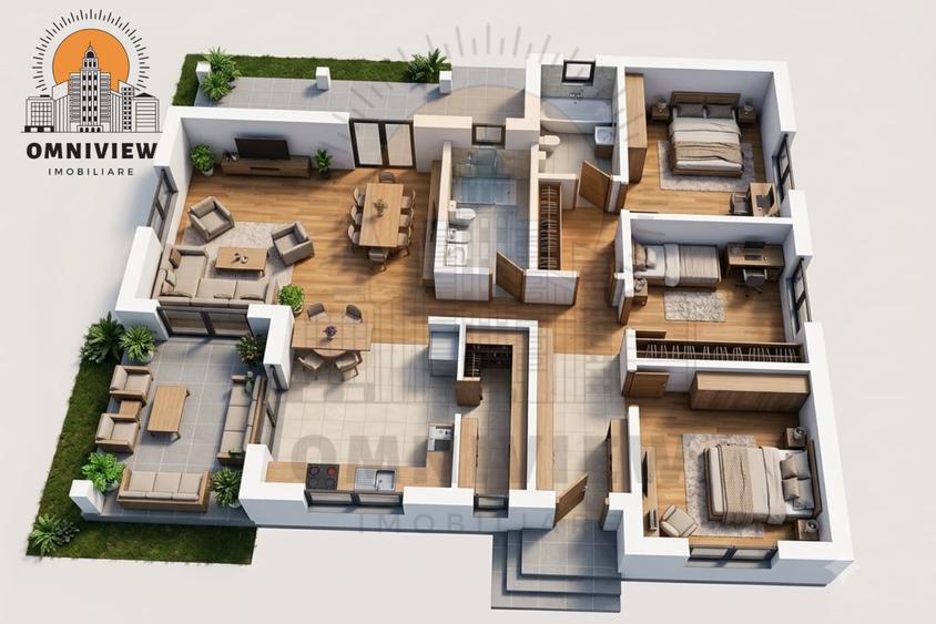 Casă individuală cu 4 camere cu Teren 500 Mp în Tărlungeni