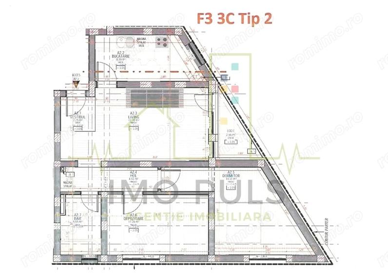 Apartament cu 3 camere semidecomandat în Mehala