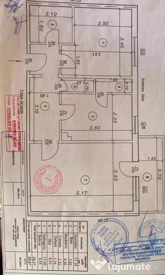 Apartament cu 2 camere decomandat în Energiei