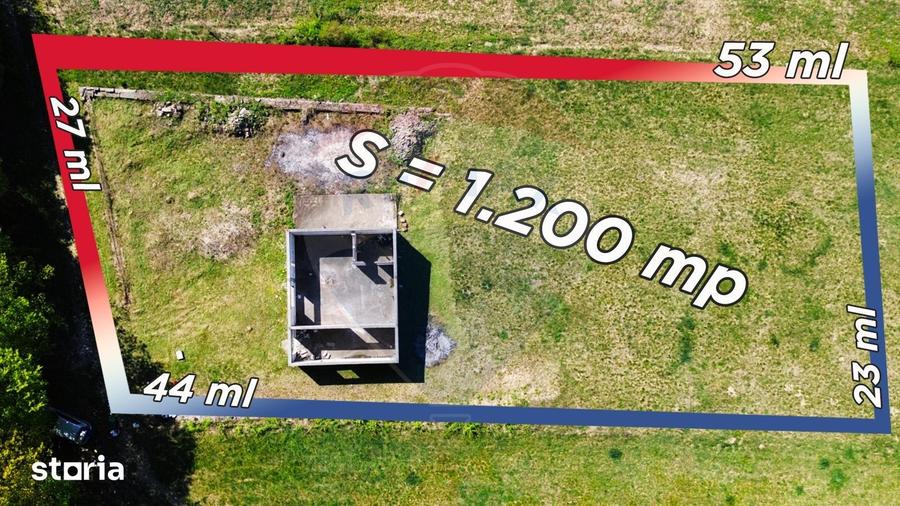 Casă cu 3 camere cu Teren 1200 Mp în Coaș