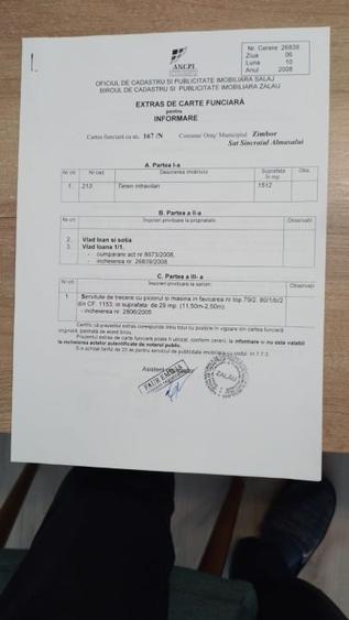Teren Construcții intravilan de 1645 mp, în Sâncraiu Almașului