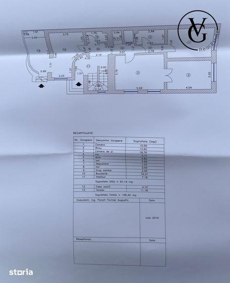 Casă cu 10 camere cu Teren 300 Mp în Tei