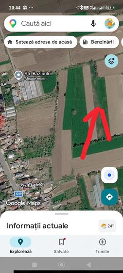 Teren de 2415 mp, în Brătășanca