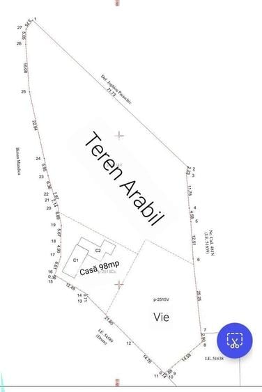 Casă individuală cu 2 camere cu Canalizare în Suraia