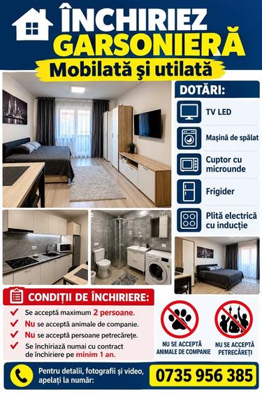 Garsonieră semidecomandată în Central