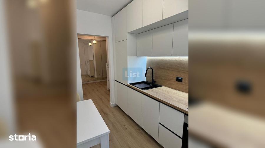 Apartament cu 2 camere semidecomandat, mobilat în Între Lacuri