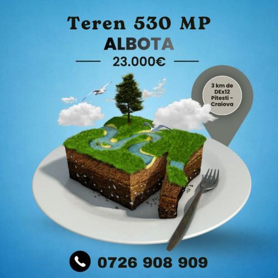 Teren intravilan 530 Mp | Albota - 2