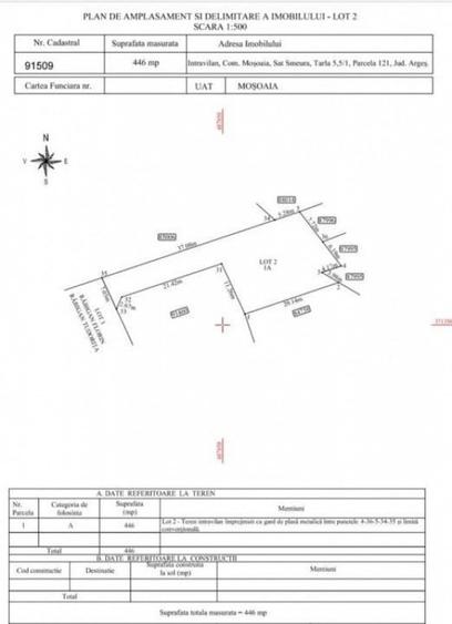 Teren intravilan 446 mp Strada Pinilor, zona exclusi... - 1