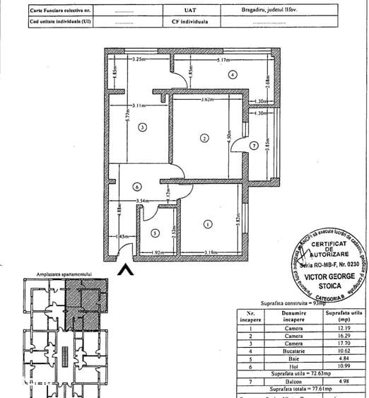 Apartament 3 camere | Par?ial Mobilat | Bragadiru Zona Leroy Merlin - 17