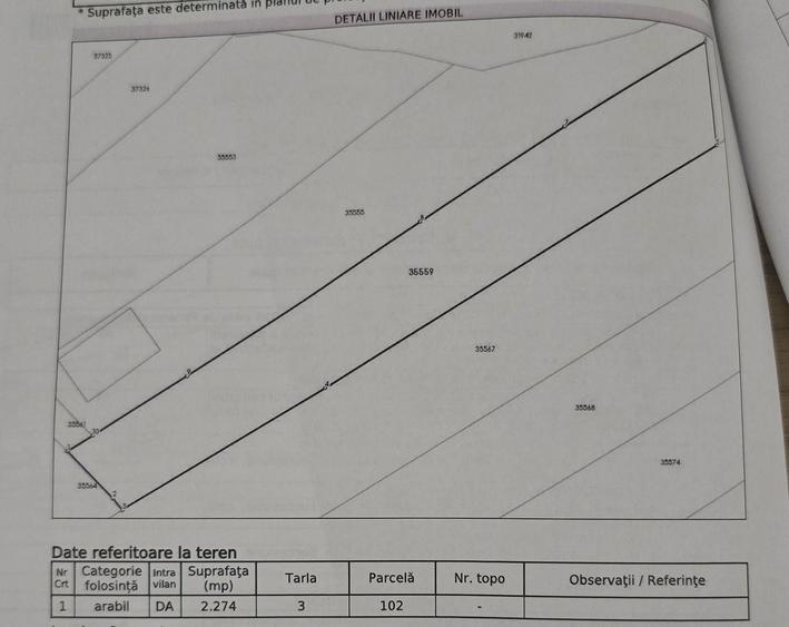 Teren de 2274 mp, în Exterior Vest