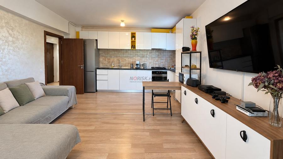 Apartament cu 3 camere decomandat, mobilat în Ozana