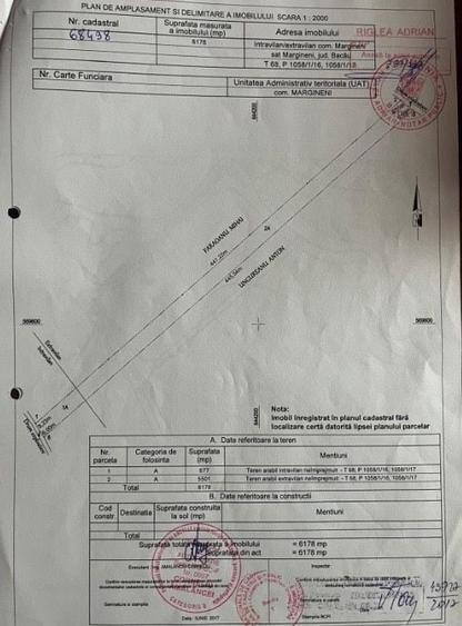 Teren de 6178 mp, în Lilieci