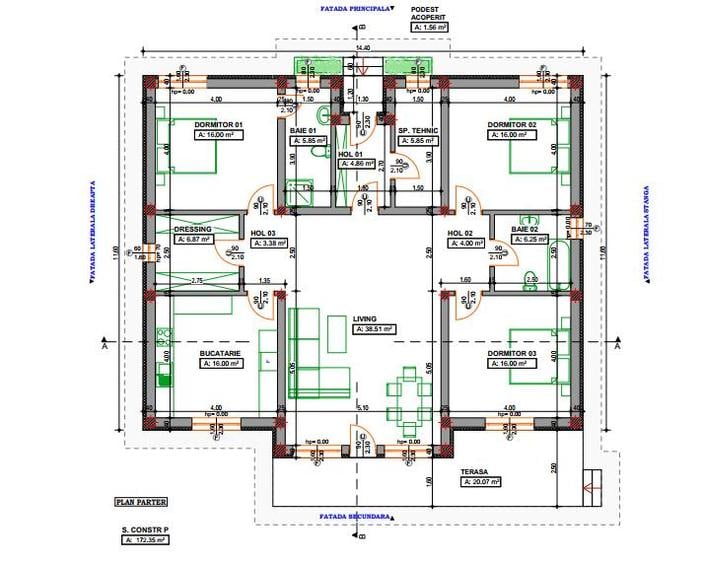 Casă cu 4 camere cu Teren 800 Mp în Bod