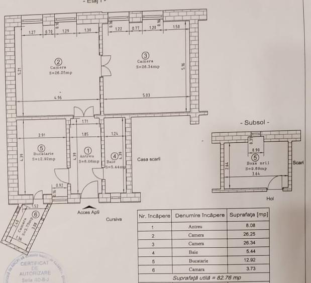 Apartament cu 2 camere în Iosefin