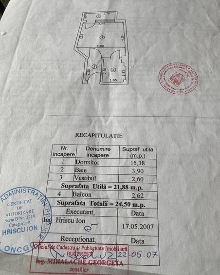 Garsonieră decomandată în Rosetti
