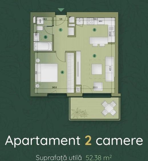 Apartament cu 2 camere decomandat, mobilat în P-ta Presei Libere