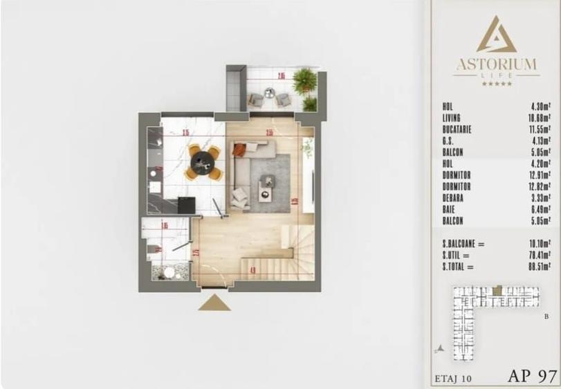 Apartament cu 3 camere decomandat în Theodor Pallady — fotografia 3