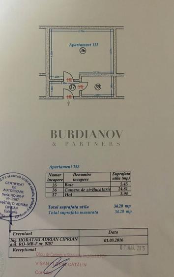 Garsonieră la mansardă - Dobroești - 34 mp utili - Centrală proprie - 7