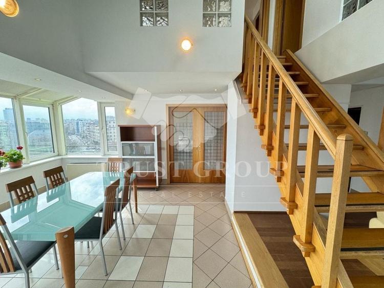 Penthouse cu 3 camere, mobilat în Clucerului