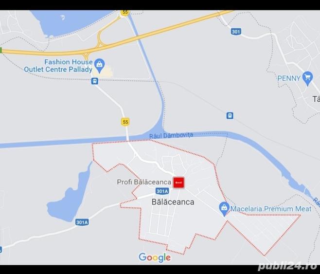 Teren de 3200 mp, în Bălăceanca