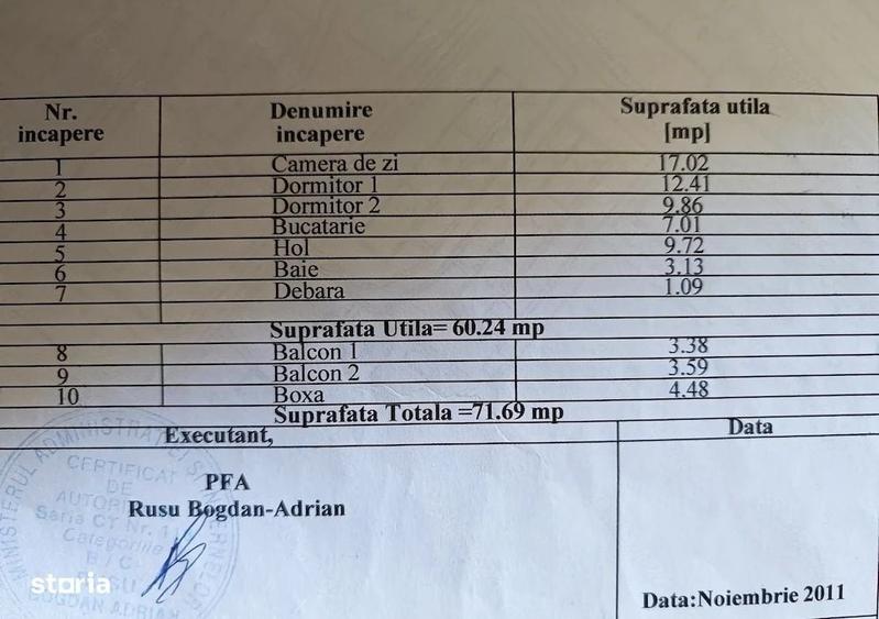 Apartament cu 3 camere decomandat în Tomis Nord