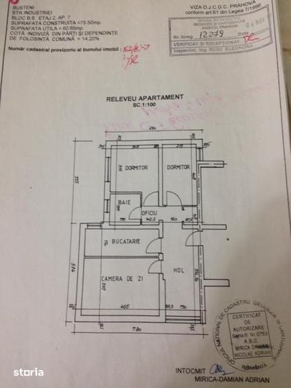 Apartament cu 3 camere în Telecabinei