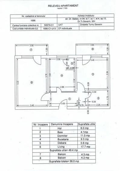 Apartament cu 2 camere decomandat în Central