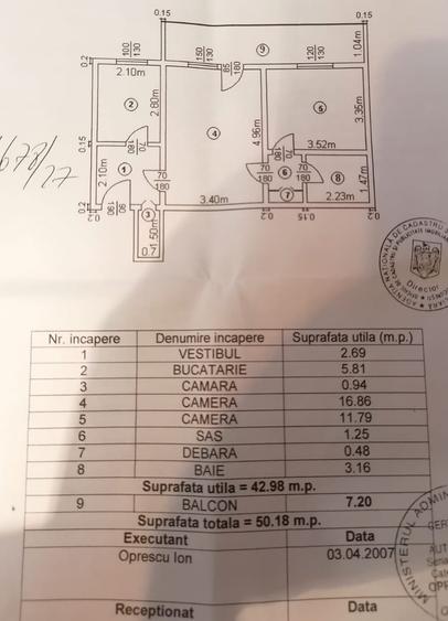 Apartament cu 2 camere semidecomandat în Berceni