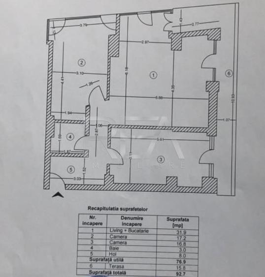Apartament cu 3 camere decomandat în Rahova