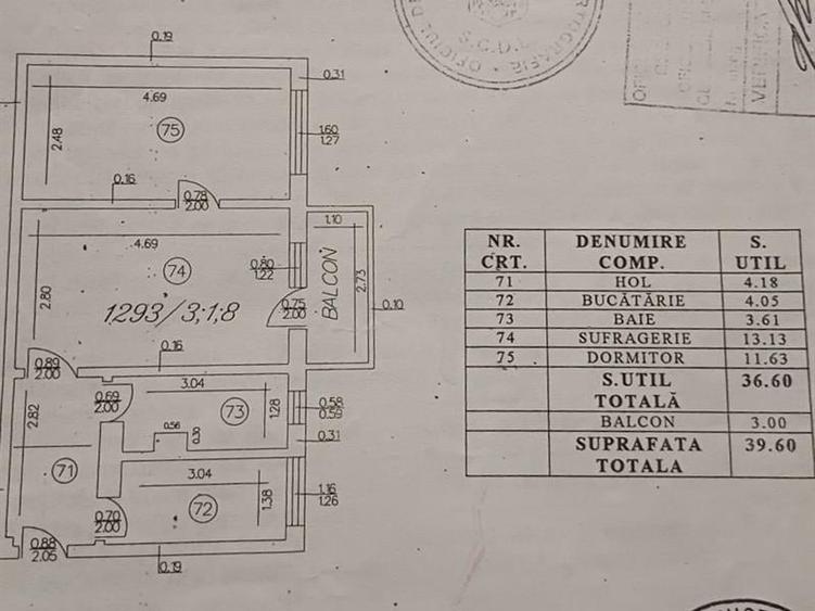 Apartament cu 2 camere semidecomandat, mobilat în Fălticeni