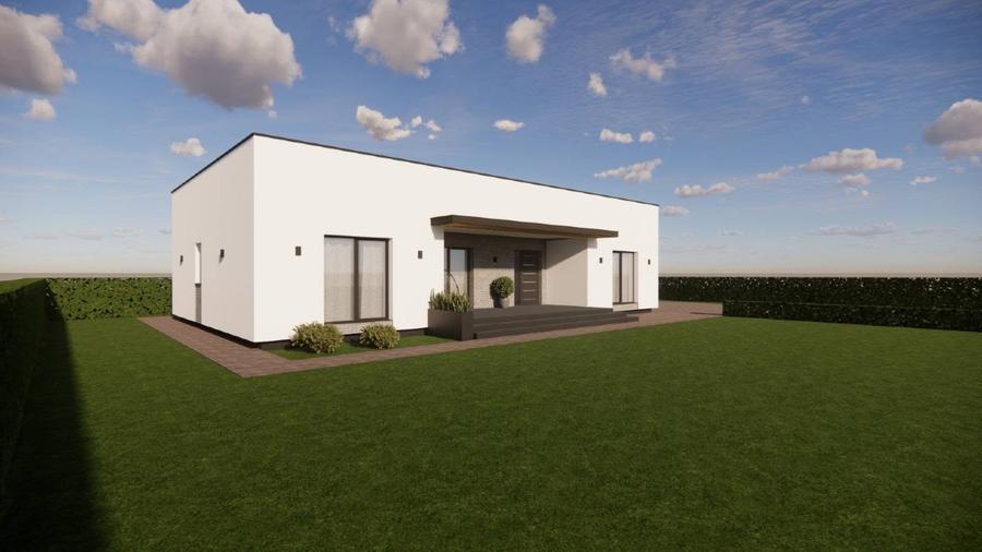 Casă individuală cu 3 camere cu Teren 600 Mp în Hereclean