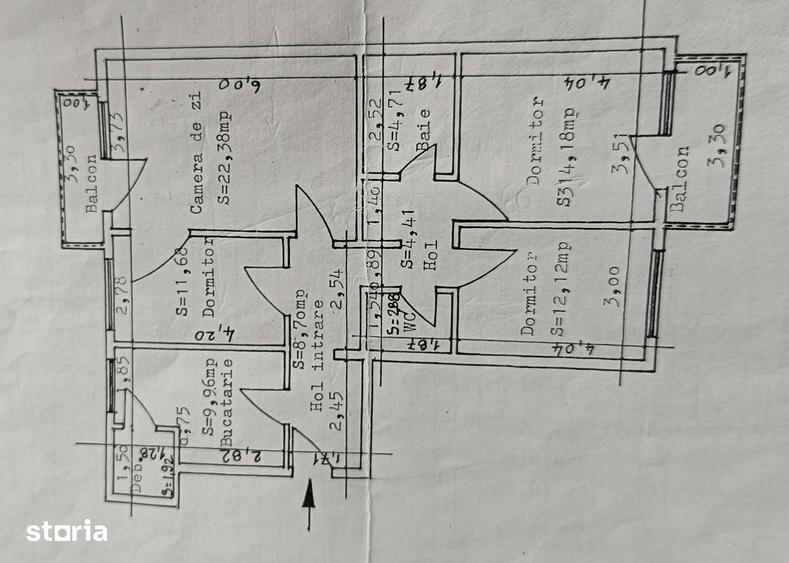 Apartament cu 4 camere decomandat în Cug