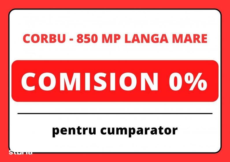 Teren de 850 mp, în Corbu