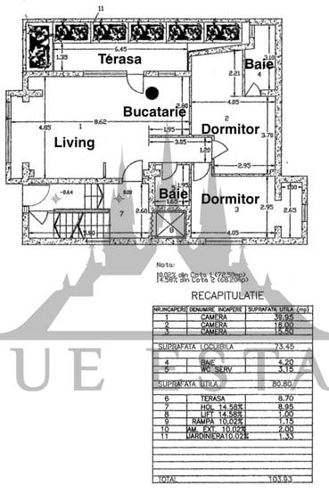Apartament cu 3 camere decomandat în Kiseleff
