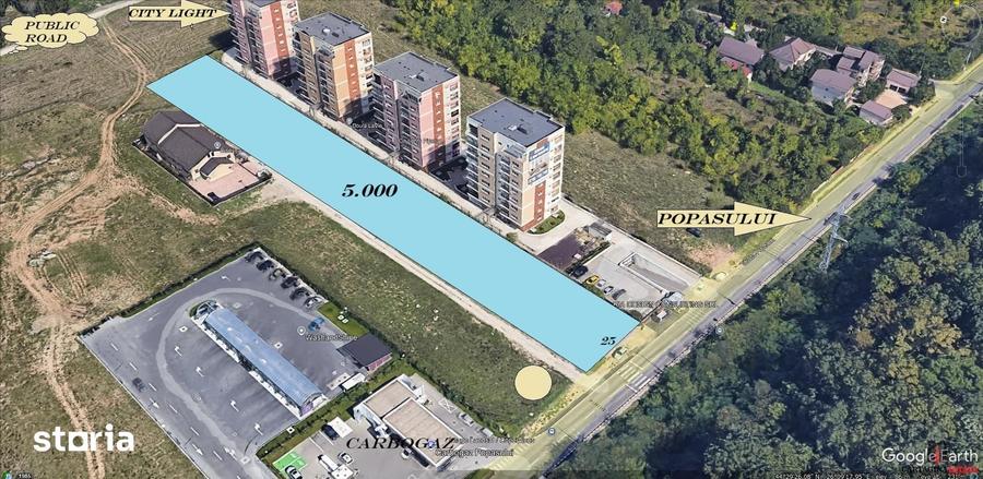 Teren de 5000 mp, în Central