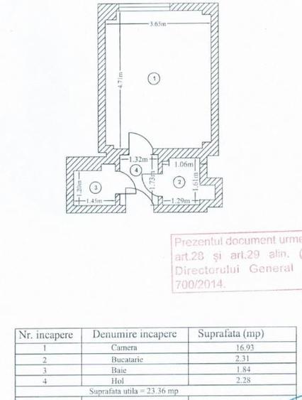 Garsonieră decomandată, mobilată în Universitate