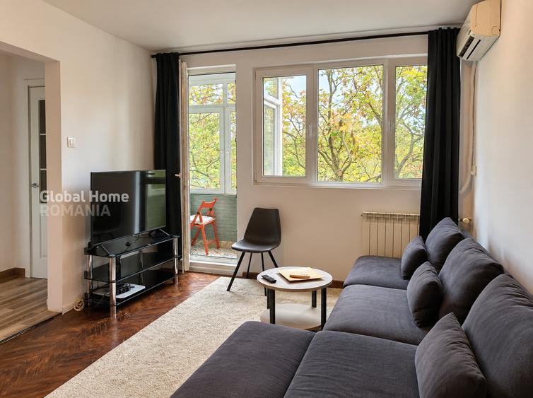 Apartament cu 2 camere semidecomandat, mobilat în Grivița