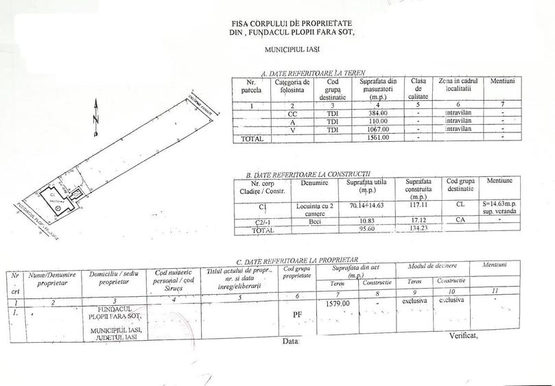 Teren intravilan Iasi 1.561 mp Bucium Plopii fara Sot la 2 drumuri - 4